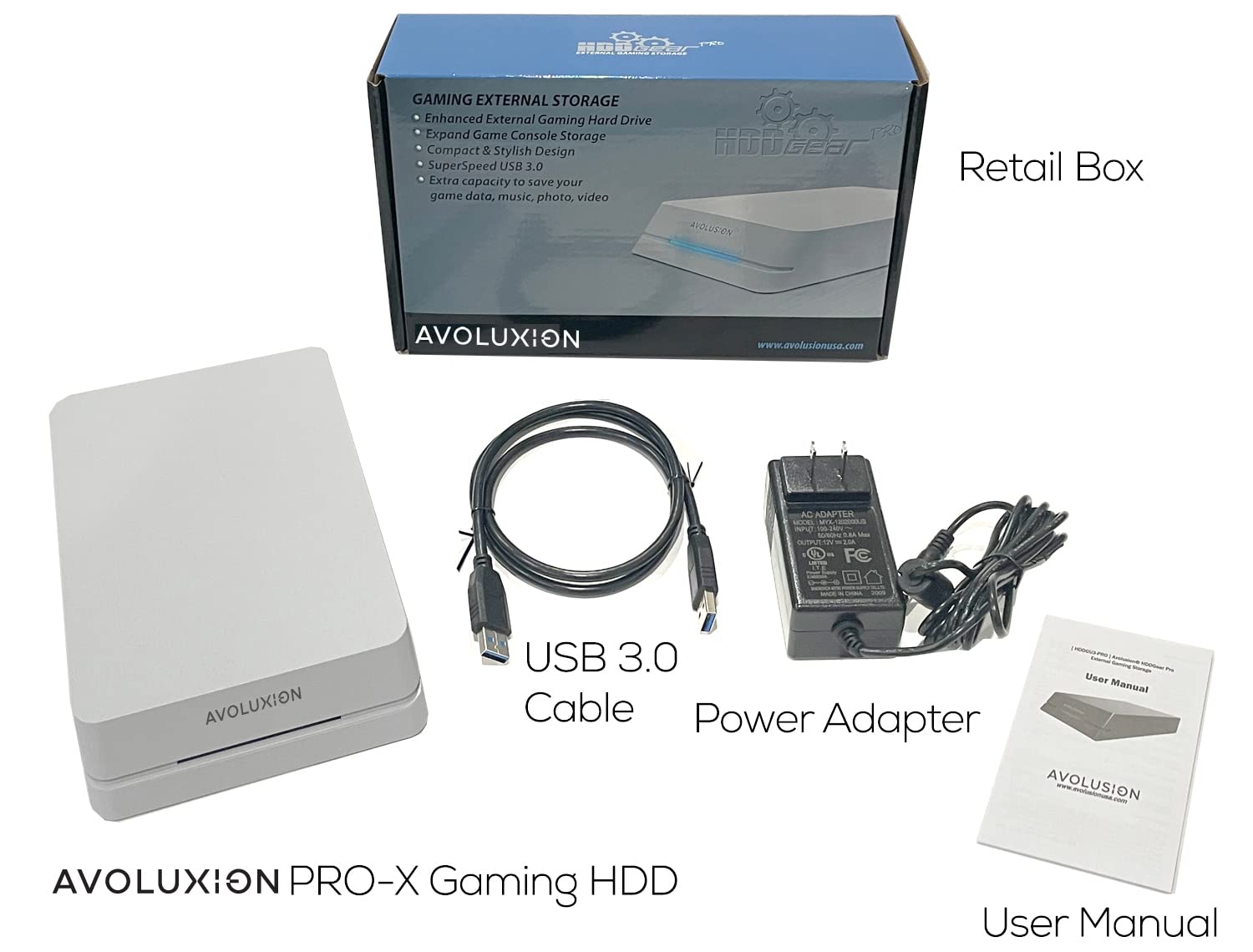 Amazon | Avoluxion HDDGear Pro 4TB 7,200RPM USB 3.0 外付けゲーム用